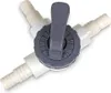 PVC 3 Wege T- Ventil mit Schlauchanschluss 38/32mm Produktbild-Vorschau 4