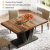 Tavolo da pranzo Tribesigns 120 cm, tavolo da cucina con Anteprima dell’immagine prodotto 5