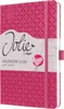 Wochenkalender Jolie ca. A5 Hardcover fuchsia pink 2026. Produktbild-Vorschau 1
