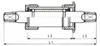 TECORA E BOTS BRACKET 110 1/2 mm Italienisch 36x24tpi, Alu Produktbild-Vorschau 2