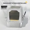 PawHut Katzenklo, Katzentoilette mit Deckel, Streuschaufel, Produktbild-Vorschau 6