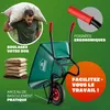GARDEBRUK® Brouette 100L max. 250kg brouette jardin Voir les images du produit 3