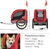 PawHut Fahrradanhänger Hundeanhänger Hunde Fahrrad Tier Produktbild-Vorschau 3