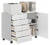VASAGLE Rollcontainer, Aktenschrank, Schrank mit Tür, Produktbild-Vorschau 1