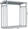 A diagram of a metal firewood rack with dimensions indicated. Produktbild-Vorschau