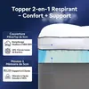 NicePlus Topper mit Daunendecke, 180x200x10cm, 5-Zonen Produktbild-Vorschau 6