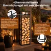 Ikodm Holzregal für Kamin mit Ablage und 3 Höhen, 45 × 32 × Produktbild-Vorschau 4
