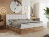 MKS MEBLE Boxspringbett 180x200 mit Bettkasten Eiche, Produktbild-Vorschau 1