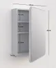 Spiegelschrank mit LED, Badezimmerspiegelschrank Produktbild-Vorschau 7