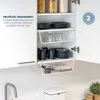 sada 2 košíkov do skrine eluno vrátane políc a ochrany Náhľad obrázku produktu 3