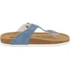 softrelax Damen Zehensteg Pantolette jeansblau mit Schnalle Produktbild-Vorschau 11