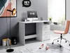 Schreibtisch >Mack< (B/H/T 123 x 76 x 50 cm) in Weiß Voir les images du produit 1