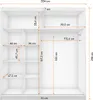 2er-Set Schwebetürenschrank mit zwei Spiegeln und Produktbild-Vorschau 7