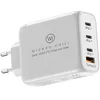 A white 100W USB C GaN charger with multiple ports. Produktbild-Vorschau