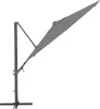 LED Ampelschirm SOLUNA Chambéry Sonnenschirm Ø 300 cm grau Produktbild-Vorschau 6