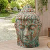 riess-ambiente Imposanter XXL Kopf BUDDHA 110cm kupfer grün Produktbild-Vorschau 1