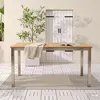 home24 Gartentisch - Teak Massiv / Edelstahl - Produktbild-Vorschau 5