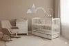 2in1 Babybett und Kinderbett 120x60cm, Weiss, mit 3-Fach Produktbild-Vorschau 7