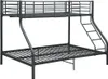 A metal bunk bed frame with a ladder. Náhled obrázku produktu