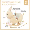 Bieco Plüsch Schaukeltier Hase Hopsi, 60 cm | Kinder Produktbild-Vorschau 4