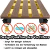 WPC Rolling Board Plants Square Plant Roller Outdoor Náhled obrázku produktu 3