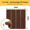 Jayseuw 55 pezzi piastrelle per patio effetto legno 30x30cm Anteprima dell’immagine prodotto 2