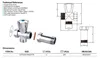 Aqualine wasmachine-terugslagventiel voor wandmontage, met Productafbeelding-voorbeeld 2