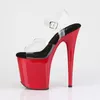 FLAMINGO-808 Damen Sandale von Pleaser, Transparent Schwarz Produktbild-Vorschau 3