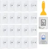 20 Stück Bilderhaken Selbstklebend, Transparent Klebehaken Produktbild-Vorschau 1