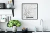 MuchoWow® Gerahmtes Poster Deutschland - Stadtplan - Produktbild-Vorschau 3