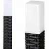 4er Set LED Solar Gartenleuchten Rattan Optik – Produktbild-Vorschau 5