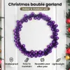 vidaXL Weihnachtskugelgirlande Lila 186 cm Polystyrol Produktbild-Vorschau 6