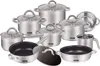 DMS® Edelstahl Topfset 15-teilig mit Glasdeckel, Induktion Produktbild-Vorschau 4