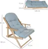 HOMCOM Relaxsessel Klappbar Polstersessel, Ruhesessel, Produktbild-Vorschau 2