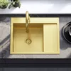 Kuchyňský Granitový Dřez Rea Fin Brush Gold Náhled obrázku produktu 3