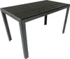 Gartentisch Bistrotisch Alu + Holzimitat 70x125 cm Produktbild-Vorschau 1