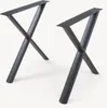 Tischgestell 'Klixjö' 2er-Set Stahl X Form 72 x 70 x 10 cm Produktbild-Vorschau 7