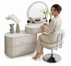 Toaletka Kosmetyczna z Lustrem LED Oświetlenie Glamour do Podgląd zdjęcia produktu 2