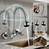 Küchenarmatur 360° Drehbar Wandmontage – Edelstahl Produktbild-Vorschau 3