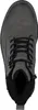 A top-down view of a gray men's boot with black laces and black fur lining. Produktbild-Vorschau