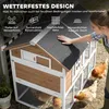 Hühnerstall Hühnerhaus mit Auslauf Nistkasten Produktbild-Vorschau 5