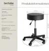 sgabello a rotelle tectake® Werner regolabile in altezza e Anteprima dell’immagine prodotto 5