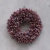 Moderner Kranz aus Bakuli in Mauve, ca. 20 cm Durchmesser, Produktbild-Vorschau 1