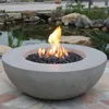 Gas Feuerstelle Ätna in grauer Betonoptik aus Faserbeton Produktbild-Vorschau 16