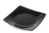 A black square plate on a white background. Podgląd zdjęcia produktu
