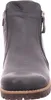 A close-up, front-facing view of a gray leather ankle boot. Produktbild-Vorschau