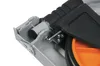 A close-up view of the mechanical components of a foldable transport cart. Náhled obrázku produktu