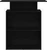 A black reception desk with shelves. Anteprima dell’immagine prodotto