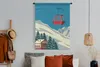 MuchoWow® Wandteppich Wandbehang Skilift - Vintage - Produktbild-Vorschau 4