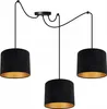 Elegante Spinnen-Hängelampe, Goldener Samt-Lampenschirm Produktbild-Vorschau 1